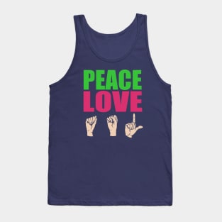 Peace Love ASL Tank Top